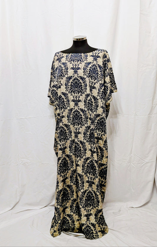 SOLD OUT Bubu - Blue & White Damask (Adults)