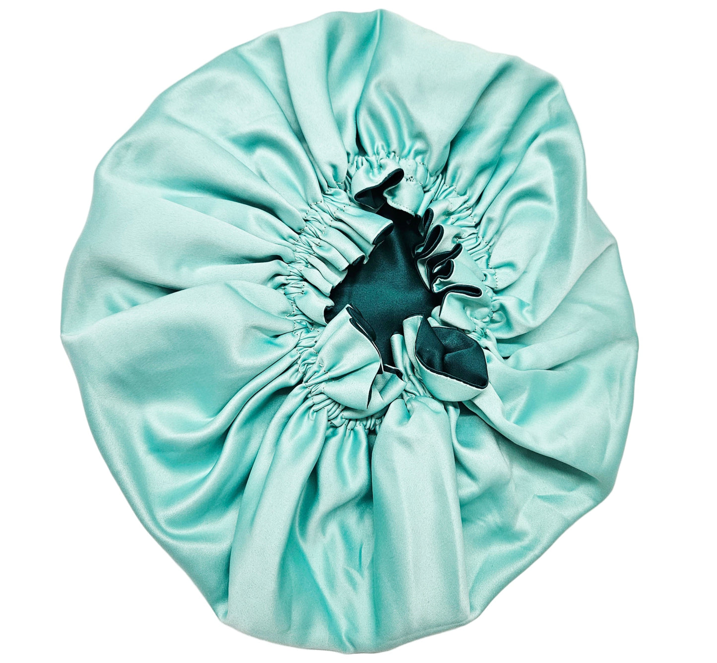 SOLD OUT Bonnet - Emerald/Mint Satin Hair Bonnet
