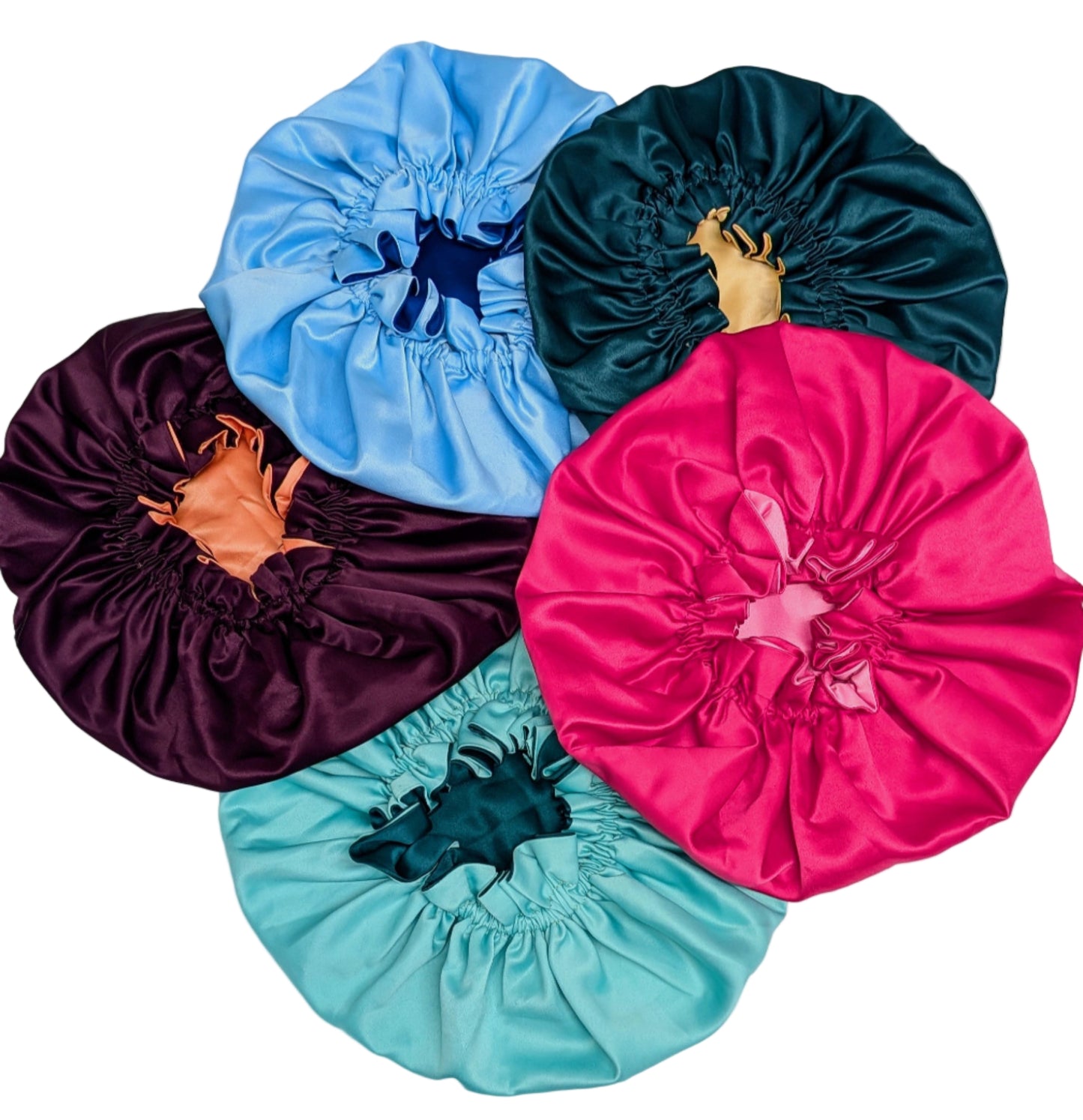 SOLD OUT Bonnet - Emerald/Mint Satin Hair Bonnet